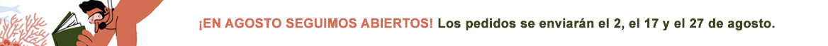 Si tramitas un pedido durante el mes de agosto, ten en cuenta que los envíos van a ser más espaciados. 